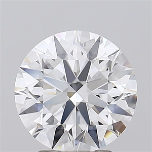 Picture of Lab Grown Diamond 3.01 Carats, Round with Excellent Cut, D Color, FL Clarity and Certified by GIA