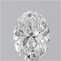 Natural Diamond 1.20 Carats, Oval with  Cut, F Color, VS2 Clarity and Certified by GIA