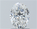 Natural Diamond 1.01 Carats, Oval with  Cut, E Color, SI2 Clarity and Certified by GIA