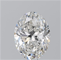 Natural Diamond 1.50 Carats, Oval with  Cut, F Color, SI2 Clarity and Certified by GIA