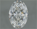 Natural Diamond 1.20 Carats, Oval with  Cut, G Color, VVS2 Clarity and Certified by GIA