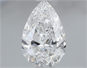 Natural Diamond 0.70 Carats, Pear with  Cut, E Color, SI2 Clarity and Certified by GIA