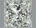 Natural Diamond 2.81 Carats, Princess with  Cut, K Color, VVS2 Clarity and Certified by GIA