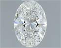 Diamante Natural 0.50 quilates, Ovalado , Color G, claridad VVS1 y certificado GIA