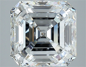 Picture of Natural Diamond 4.50 Carats, Asscher with  Cut, E Color, VS2 Clarity and Certified by GIA