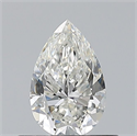 Diamante Natural 0.50 quilates, De pera , Color H, claridad SI1 y certificado GIA
