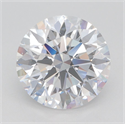 Lab Grown Diamond 2.83 Carats, Round with Excellent Cut, D Color, VVS2 Clarity and Certified by GIA