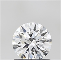 Lab Grown Diamond 1.06 Carats, Round with Ideal Cut, D Color, VVS1 Clarity and Certified by IGI