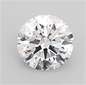 Lab Grown Diamond 1.04 Carats, Round with Ideal Cut, D Color, VVS2 Clarity and Certified by IGI