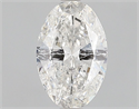 Natural Diamond 1.02 Carats, Oval with  Cut, F Color, SI2 Clarity and Certified by IGI