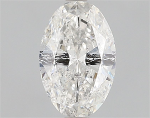 Picture of Natural Diamond 1.02 Carats, Oval with  Cut, F Color, SI2 Clarity and Certified by IGI