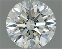 Natural Diamond 0.90 Carats, Round with Excellent Cut, J Color, VVS1 Clarity and Certified by IGI