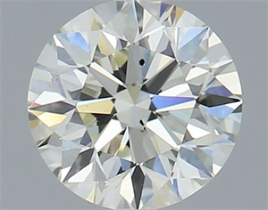 Picture of Natural Diamond 1.00 Carats, Round with Excellent Cut, L Color, SI2 Clarity and Certified by GIA