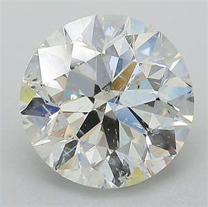 Picture of Natural Diamond 3.03 Carats, Round with Excellent Cut, H Color, I1 Clarity and Certified by GIA