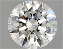 Natural Diamond 1.70 Carats, Round with Excellent Cut, H Color, VS1 Clarity and Certified by GIA