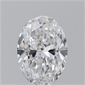 Natural Diamond 0.91 Carats, Oval with  Cut, D Color, VS2 Clarity and Certified by GIA