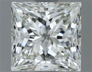 Picture of Natural Diamond 1.51 Carats, Princess with  Cut, H Color, SI1 Clarity and Certified by IGI