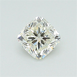 Foto Diamante Natural 0.40 quilates, Del cojín , Color J, claridad VVS1 y certificado GIA de