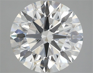 Picture of Lab Grown Diamond 4.70 Carats, Round with Ideal Cut, H Color, VS1 Clarity and Certified by IGI