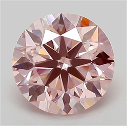 Picture of Lab Grown Diamond 2.13 Carats, Round with Excellent Cut, Fancy Intense Pink Color, VVS2 Clarity and Certified by IGI