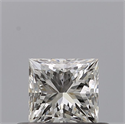 Natural Diamond 0.42 Carats, Princess with  Cut, H Color, VVS1 Clarity and Certified by GIA