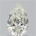 Natural Diamond 1.00 Carats, Pear with  Cut, I Color, VVS1 Clarity and Certified by IGI