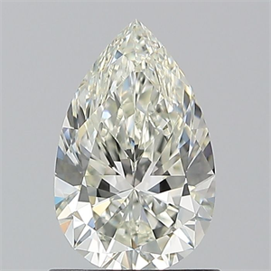 Picture of Natural Diamond 1.00 Carats, Pear with  Cut, I Color, VVS1 Clarity and Certified by IGI