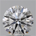 Lab Grown Diamond 1.01 Carats, Round with Ideal Cut, D Color, VVS1 Clarity and Certified by IGI
