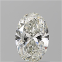 Natural Diamond 0.90 Carats, Oval with  Cut, I Color, VVS1 Clarity and Certified by GIA
