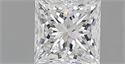 Natural Diamond 0.71 Carats, Princess with  Cut, D Color, VS2 Clarity and Certified by GIA