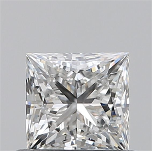 Picture of Natural Diamond 0.60 Carats, Princess with  Cut, E Color, VS2 Clarity and Certified by GIA