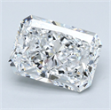 Diamante Natural 4.02 quilates, Radiante , Color D, claridad SI1 y certificado GIA