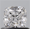 Natural Diamond 0.56 Carats, Cushion with  Cut, D Color, VVS1 Clarity and Certified by GIA