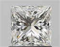 Natural Diamond 1.01 Carats, Princess with  Cut, I Color, VVS2 Clarity and Certified by GIA