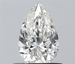 Picture of Natural Diamond 0.51 Carats, Pear with  Cut, G Color, SI2 Clarity and Certified by IGI