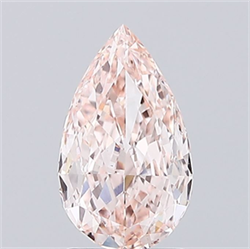 Picture of Lab Grown Diamond 1.30 Carats, Pear with  Cut, Fancy Intense Pink Color, VS1 Clarity and Certified by IGI