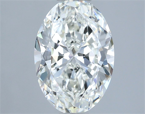 Picture of Natural Diamond 1.30 Carats, Oval with  Cut, H Color, IF Clarity and Certified by IGI