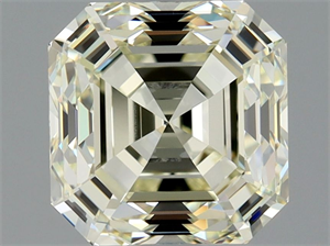 Picture of Natural Diamond 1.91 Carats, Asscher with  Cut, N Color, VVS1 Clarity and Certified by GIA