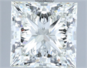 Natural Diamond 4.07 Carats, Princess with  Cut, I Color, VVS2 Clarity and Certified by IGI
