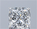 Natural Diamond 1.01 Carats, Princess with  Cut, E Color, SI1 Clarity and Certified by GIA