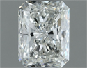 Natural Diamond 0.50 Carats, Radiant with  Cut, I Color, VVS1 Clarity and Certified by GIA