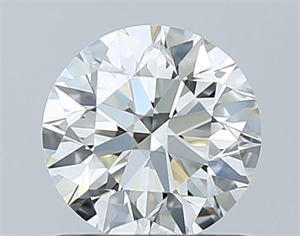 Picture of Natural Diamond 0.90 Carats, Round with Excellent Cut, J Color, VVS2 Clarity and Certified by GIA