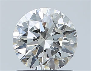 Picture of Natural Diamond 0.90 Carats, Round with Excellent Cut, H Color, SI1 Clarity and Certified by GIA