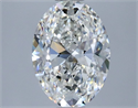 Natural Diamond 0.90 Carats, Oval with  Cut, H Color, VS1 Clarity and Certified by GIA