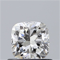 Natural Diamond 0.61 Carats, Cushion with  Cut, G Color, VVS2 Clarity and Certified by GIA