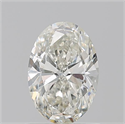 Natural Diamond 1.01 Carats, Oval with  Cut, J Color, SI2 Clarity and Certified by GIA