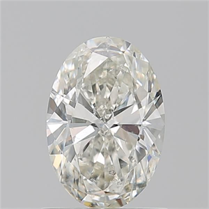 Picture of Natural Diamond 1.01 Carats, Oval with  Cut, J Color, SI2 Clarity and Certified by GIA