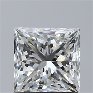 Picture of Natural Diamond 1.01 Carats, Princess with  Cut, I Color, SI1 Clarity and Certified by GIA