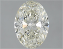 Natural Diamond 2.00 Carats, Oval with  Cut, J Color, SI1 Clarity and Certified by IGI