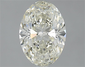 Picture of Natural Diamond 2.00 Carats, Oval with  Cut, J Color, SI1 Clarity and Certified by IGI